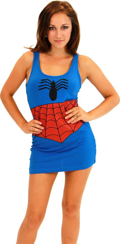 MARVEL COMICS SEXY COSTUME TANK DRESS ADULT: SPIDER MAN