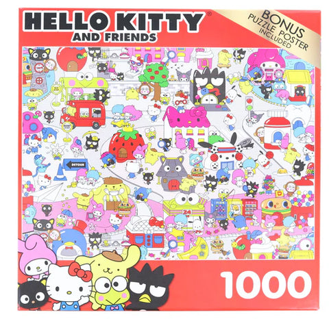 HELLO KITTY AND FRIENDS 1000 PIECE JIGSAW PUZZLE