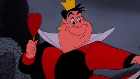 Close Up Image of Queen of Hearts from Alice in Wonderland