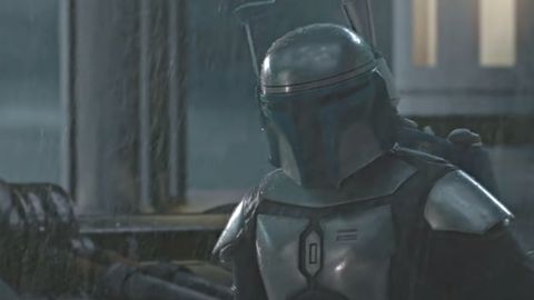 Close Up Shot of Jango Fett