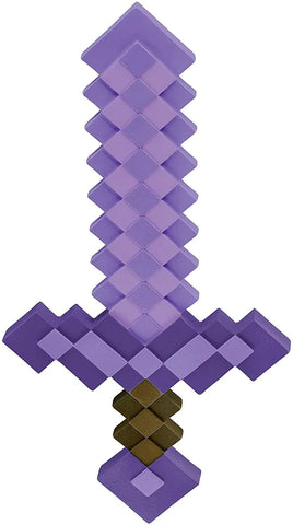 MINECRAFT ENCHANTED PURPLE SWORD COSTUME ACCESSORY