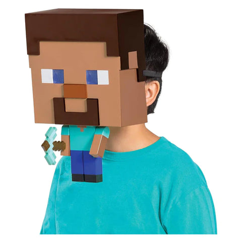 MINECRAFT STEVE CHILD COSTUME MASK | ONE SIZE