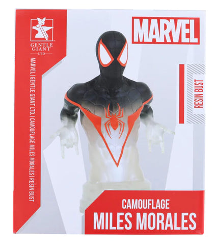 MARVEL SPIDER-MAN CAMOUFLAGE MILES MORALES EXCLUSIVE 7 INCH RESIN BUST