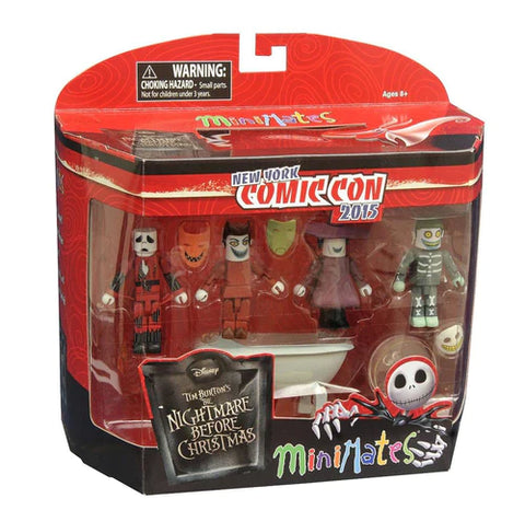 MINIMATE NIGHTMARE BEFORE CHRISTMAS NYCC 2015 EXCLUSIVE ACTION FIGURE SET