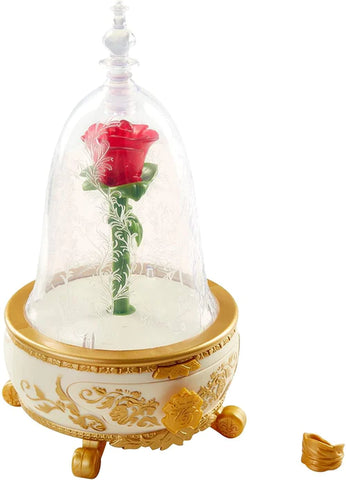 DISNEY BEAUTY AND THE BEAST LIGHTS & SOUND ENCHANTED ROSE JEWELRY BOX