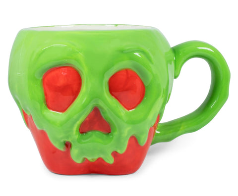 Disney Evil Queen Poison Apple Sculpted Ceramic Mug