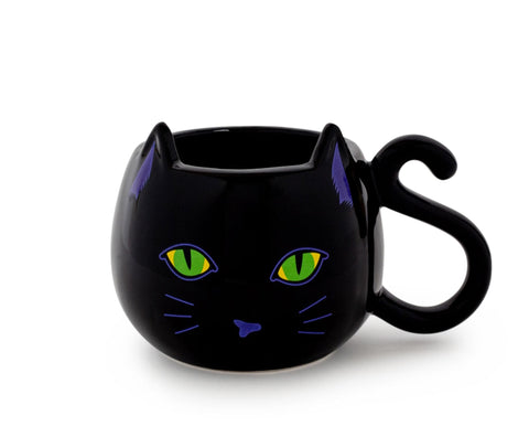 Disney Hocus Pocus Black Cat Sculpted Ceramic Mug 