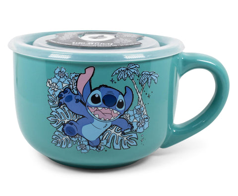 Disney Lilo & Stitch Stay Weird 24oz Ceramic Soup Mug w/ Lid