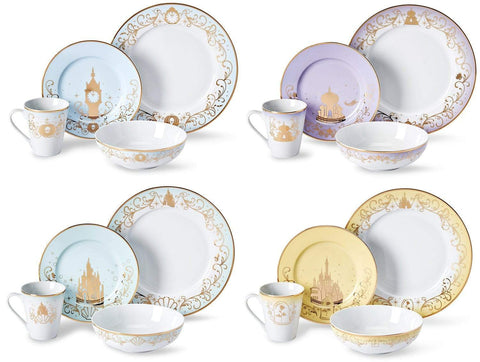 Disney Princess 16-Piece Dinnerware Set 