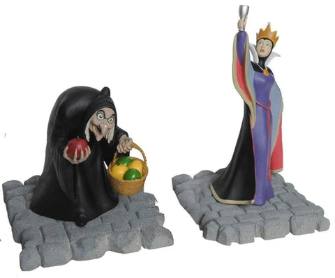 DISNEY SNOW WHITE EVIL QUEENS STATUE SET BY DAVID KRACOV & EFX