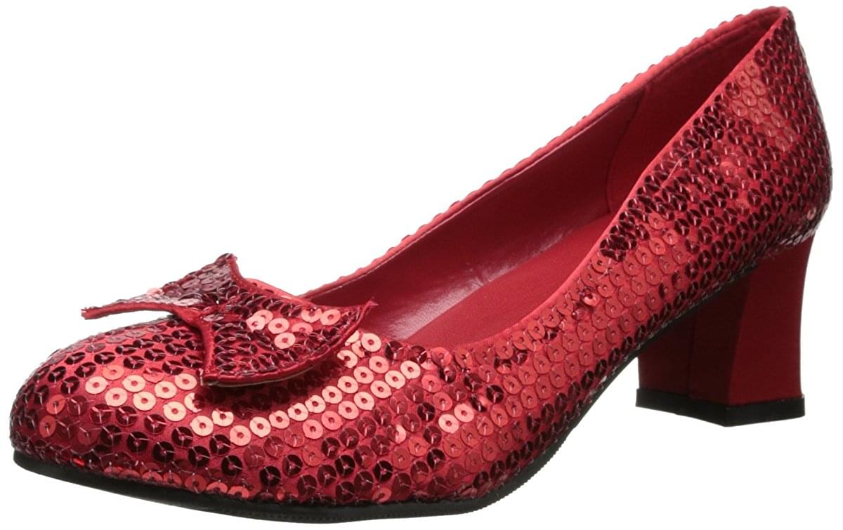 Red Judy 2 Heel Sequined Adult Shoes