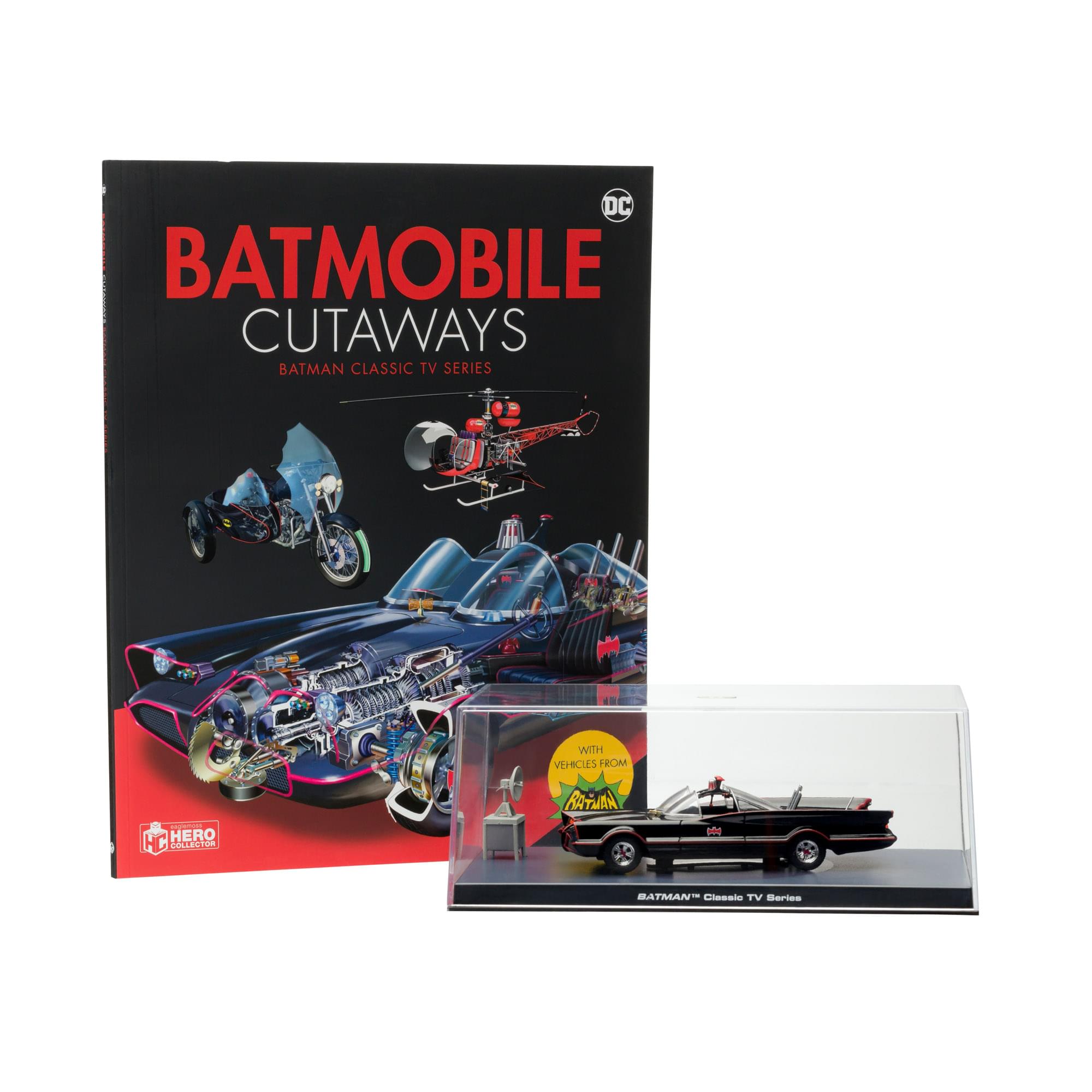 Photos - Other Toys Eaglemoss DC Batmobile Cutaways Book and Collectible Car Batman Classic TV