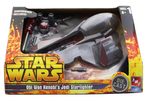 STAR WARS OBI-WAN JEDI STARFIGHTER DIE CAST MODEL KIT