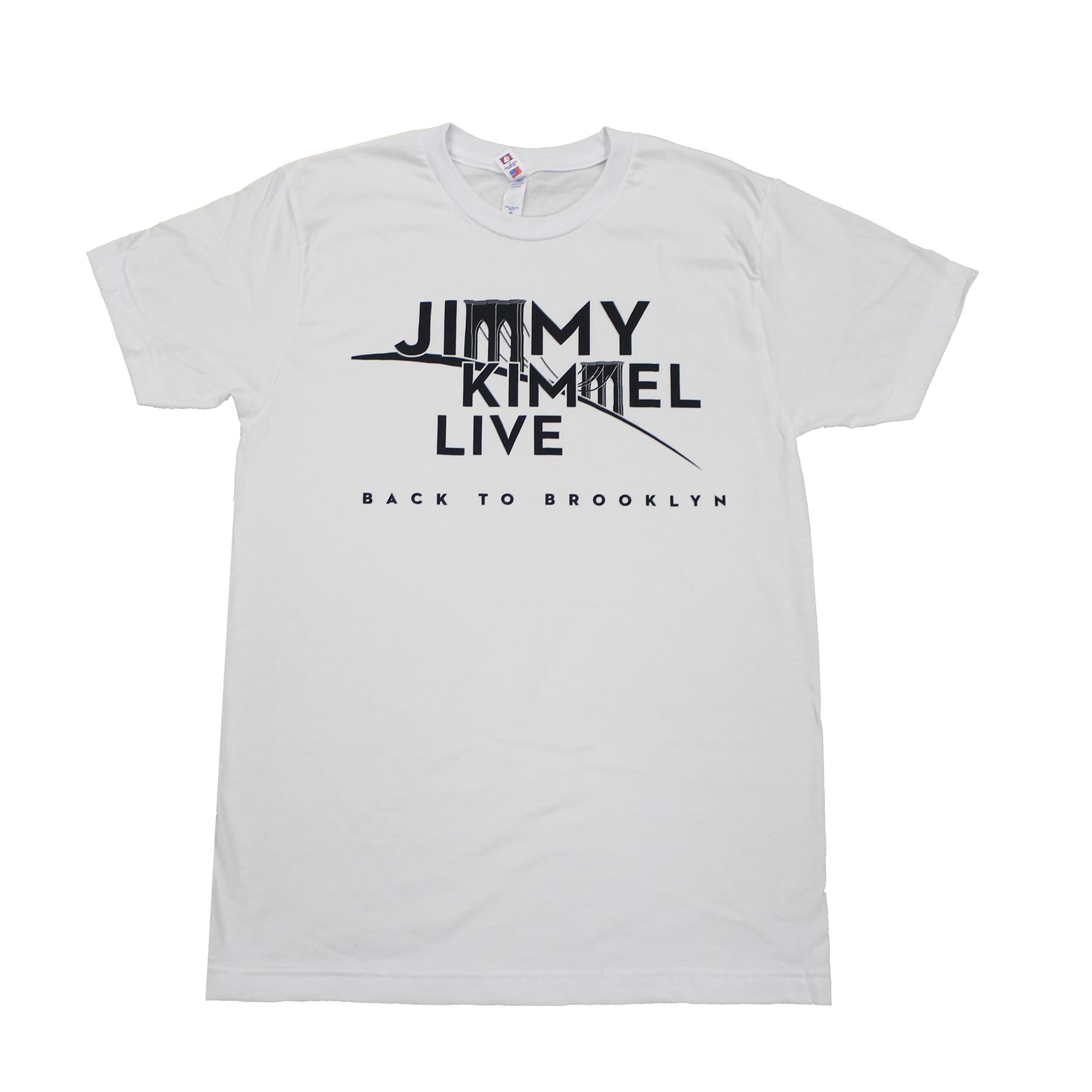 Jimmy Kimmel Live! Brooklyn White Tee Shirt Adult Unisex