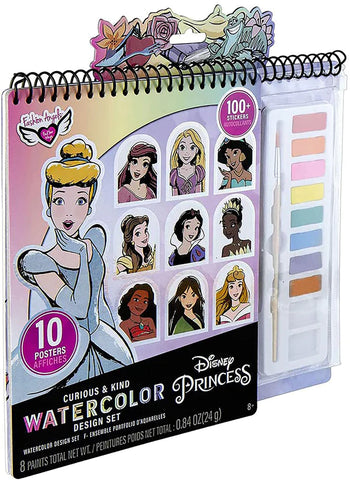 DISNEY PRINCESS FASHION ANGELS WATERCOLOR PORTFOLIO SET