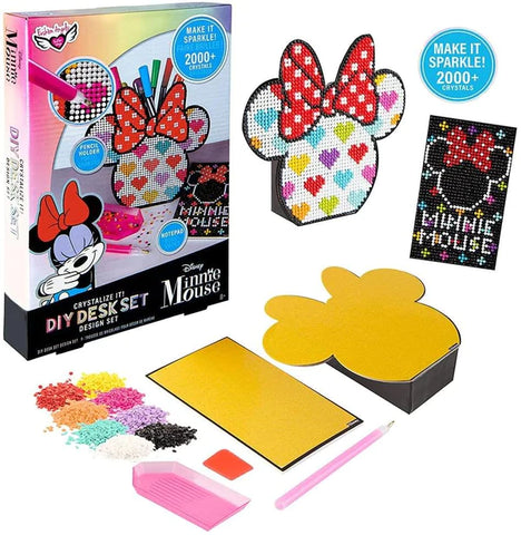 DISNEY MINNIE MOUSE FASHION ANGELS CRYSTALIZE IT! DESK SET DESIGN KIT