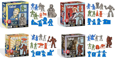 FALLOUT NANOFORCE SERIES 1 ARMY BUILDER FIGURE BOX SETS - SET OF 4