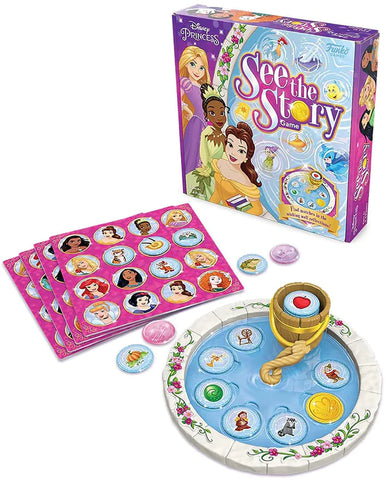 DISNEY PRINCESS SEE THE STORY FUNKO GAME | 2-4 PLAYERS