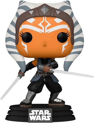 STAR WARS MANDALORIAN FUNKO POP VINYL FIGURE | AHSOKA WITH LIGHTSABERS