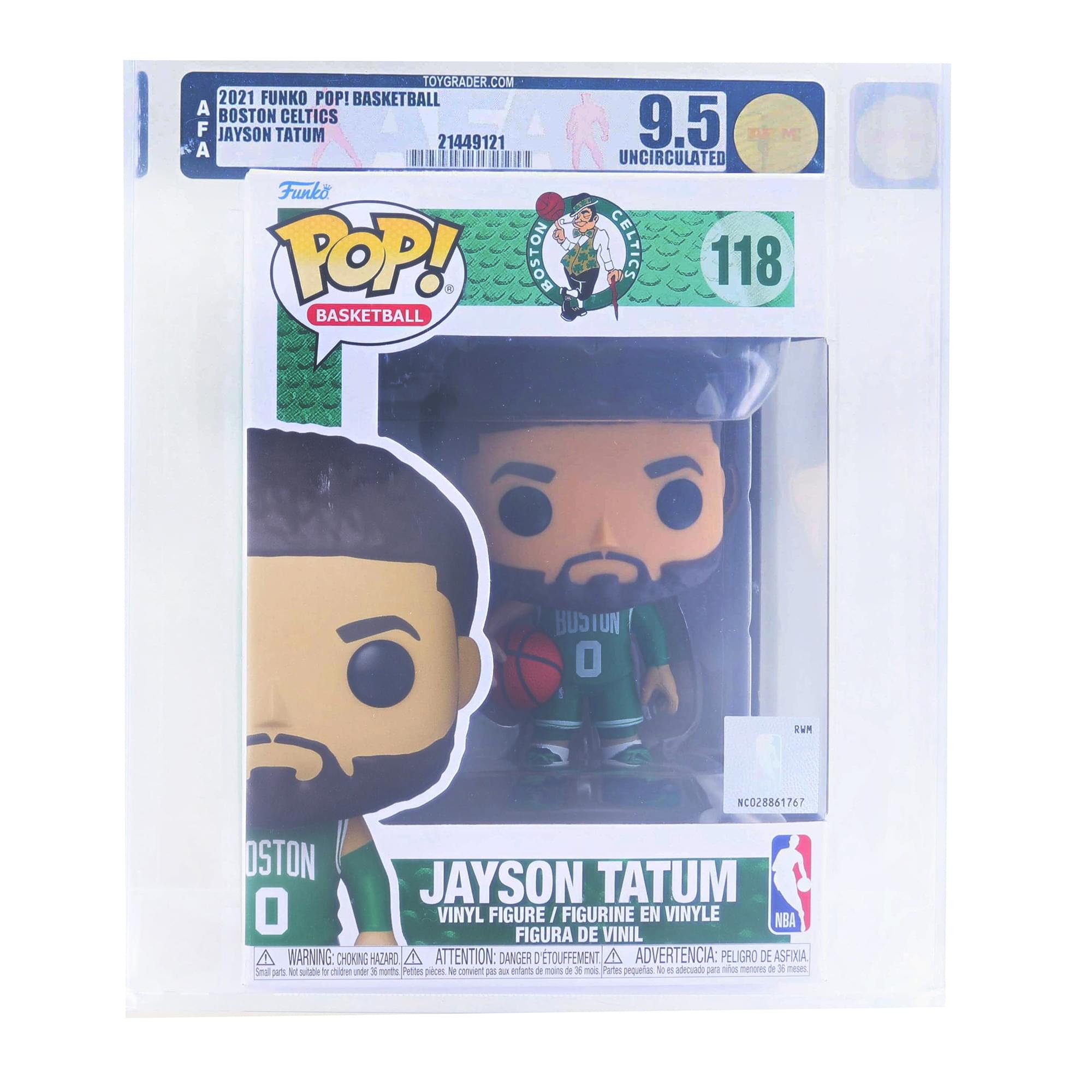 Boston Celtics NBA Funko POP , Jayson Tatum (Green Jersey) , Rated AFA 9.5