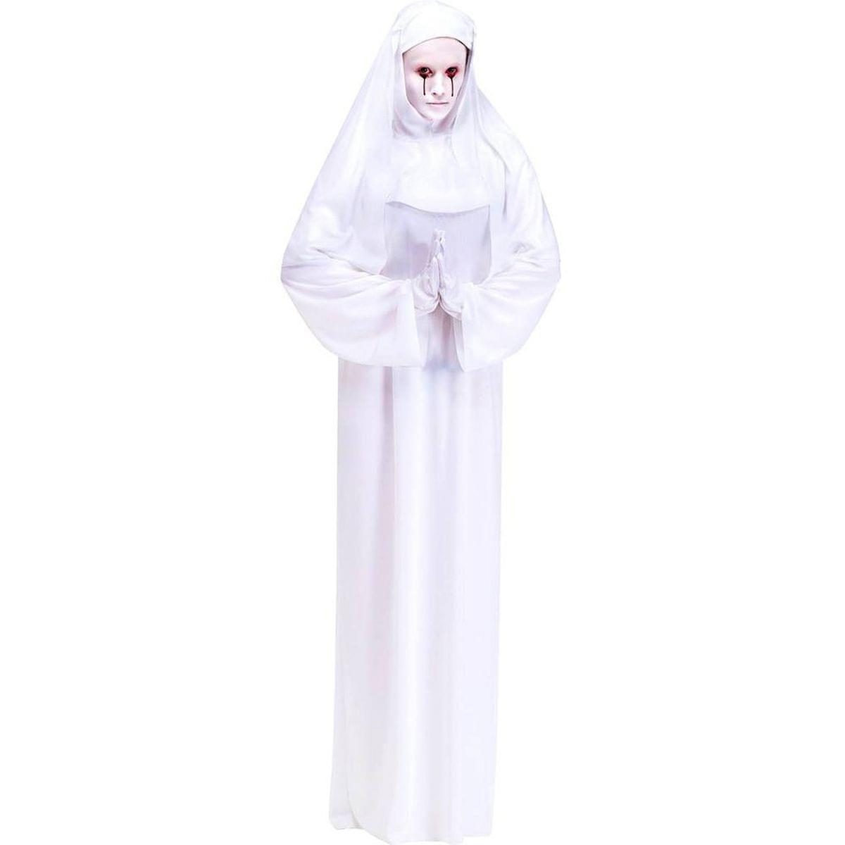 Mother Superior Scary Nun White Adult Costume