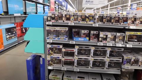 Funko Pop on a Shelves