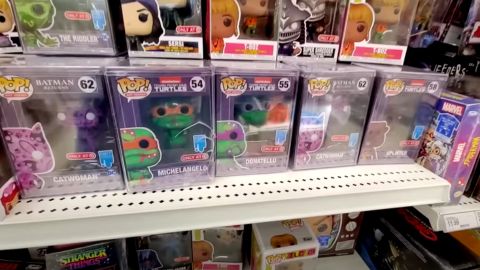 Funko Pop on a Shelves