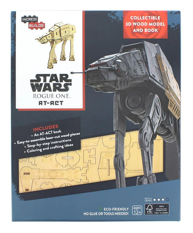 STAR WARS ROGUE ONE AT-ACT INCREDIBUILDS 3D WOOD MODEL