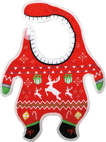 GAMAGO UGLY XMAS SWEATER TERRYCLOTH BABY BIB