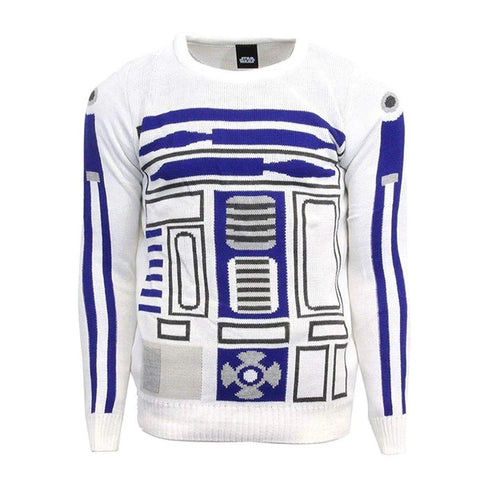 STAR WARS MEN'S R2-D2 ADULT CHRISTMAS SWEATER