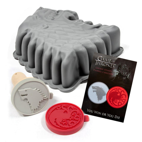 Game of Thrones Baking Set with Cookie Stamps & Cake Pan