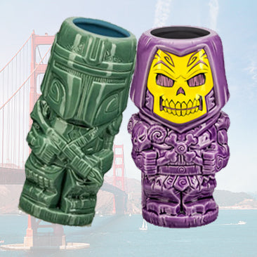 Geeki Tikis on San Francisco Bridge background