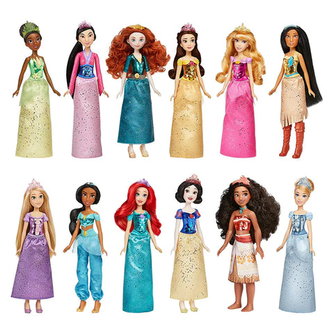 DISNEY PRINCESS ROYAL COLLECTION | 12 ROYAL SHIMMER FASHION DOLLS