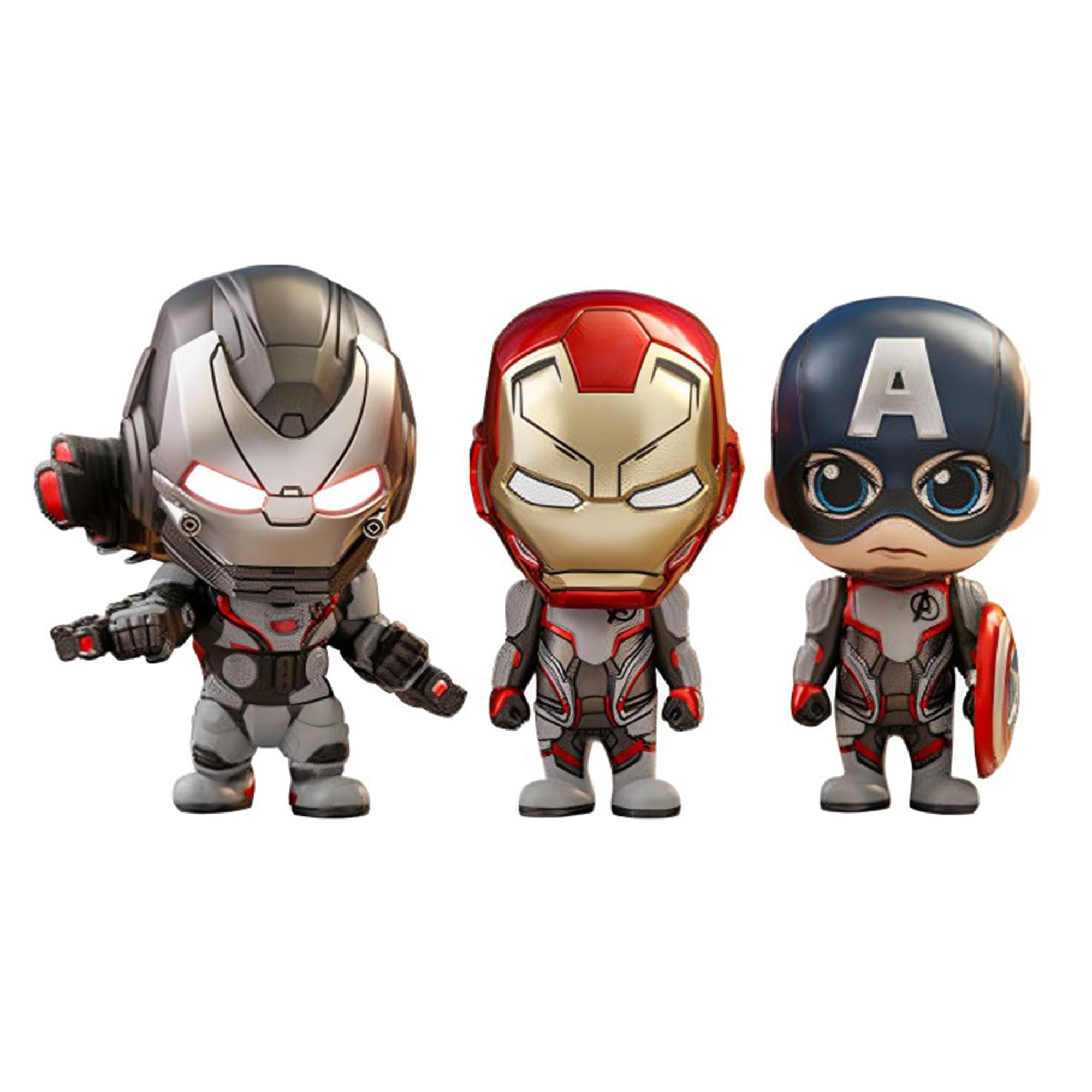 Marvel Avengers: Endgame Cosbaby (S) 3-Pack , Team Suit Iron Man , Captain America , War Machine