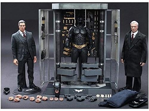 The Dark Knight 12 Figures Batman Armory With Bruce Wayne & Alfred By Hot Toys