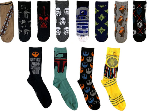 STAR WARS MENS 12 DAYS OF SOCKS IN ADVENT GIFT BOX