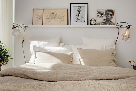 Hanging Shelves Over The Bed Headboard