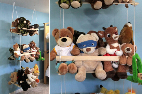 EPBOT: 10 Clever Ways To Display Your Plush Toys - That Don't Include  Shelves! - For Kids AND Collectors