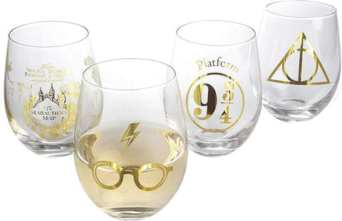 Harry Potter 17oz Stemless Wine Glasses