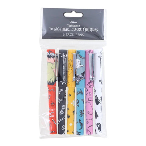 NIGHTMARE BEFORE CHRISTMAS COLLECTIBLE PEN 6 PACK