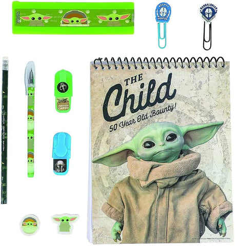 STAR WARS THE MANDALORIAN THE CHILD STATIONERY SET