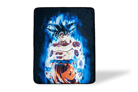 DRAGON BALL SUPER GOKU COLLECTIBLE LARGE FLEECE THROW BLANKET | 60 X 45 INCHES