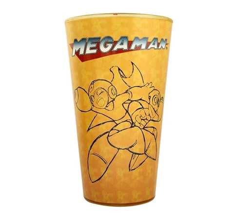 MEGA MAN & ZERO 16OZ ORANGE PINT GLASS