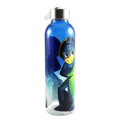 MEGA MAN 20OZ GLASS WATER BOTTLE