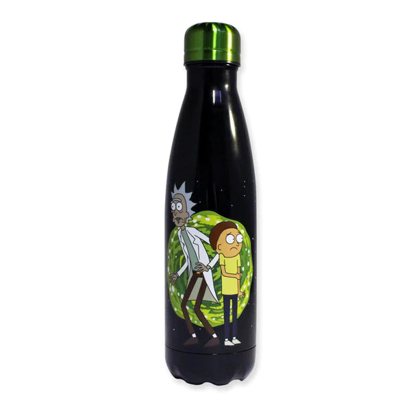 RICK AND MORTY 20 OZ STAINLESS STEEL GLOW IN THE DARK WATER BOTTLE