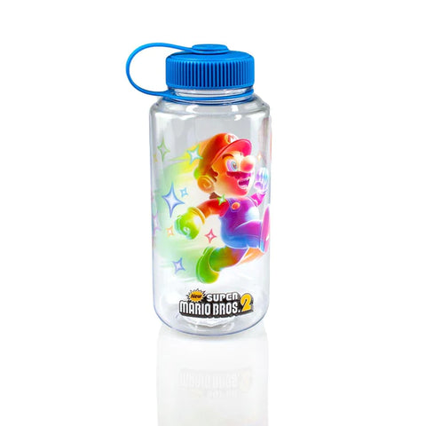 SUPER MARIO BROS 6-INCH PLASTIC WATER BOTTLE | SUPER STAR ICE CUBES