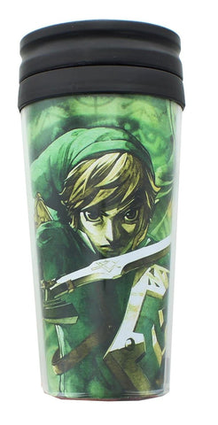 THE LEGEND OF ZELDA LINK AND ZELDA TRAVEL MUG