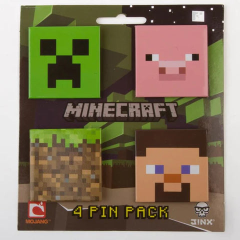 MINECRAFT 4 PIN PACK