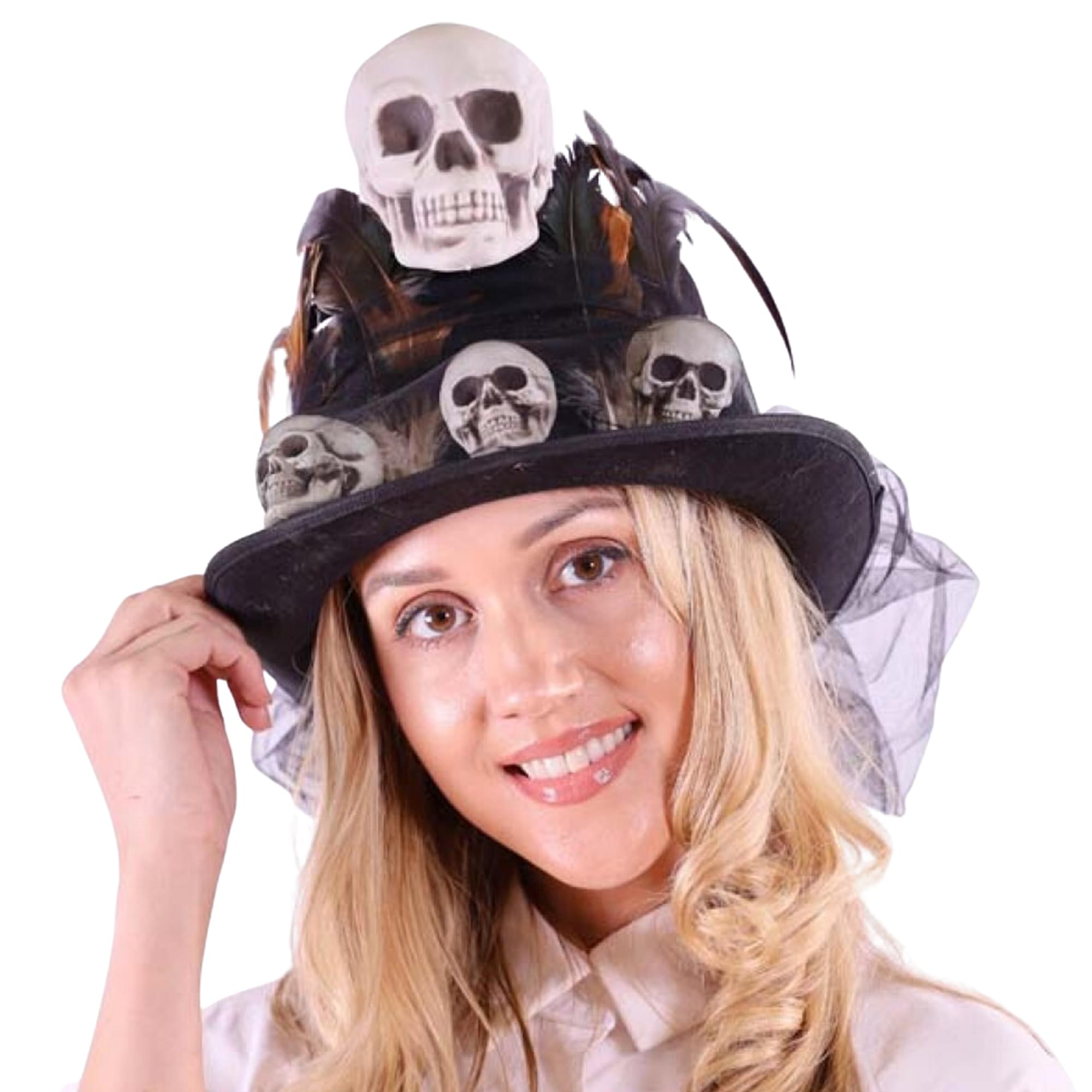 Voodoo Mini Skull Top Hat
