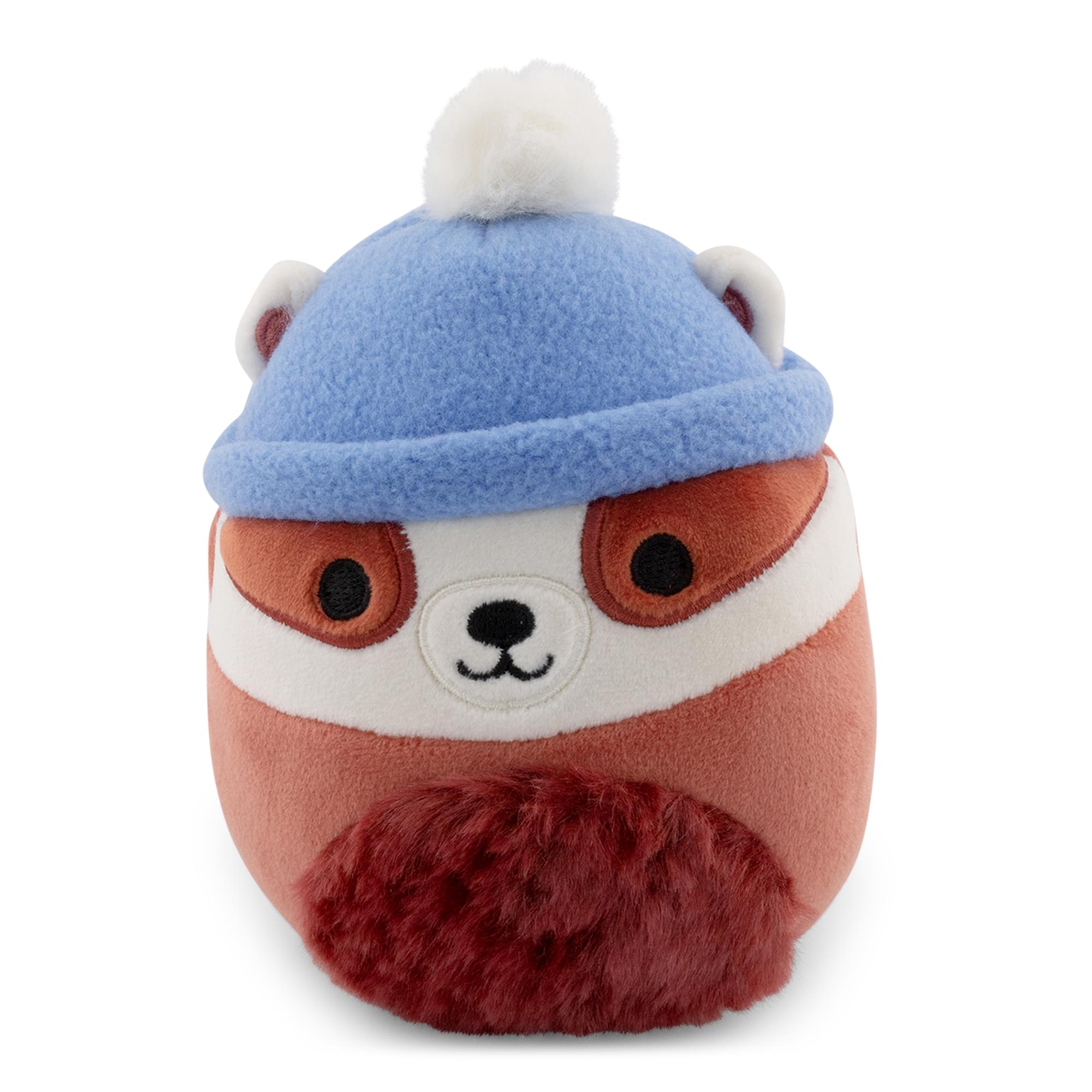 Squishmallows Cozy Squad 5 Inch Plush , Florian The Badger With Hat